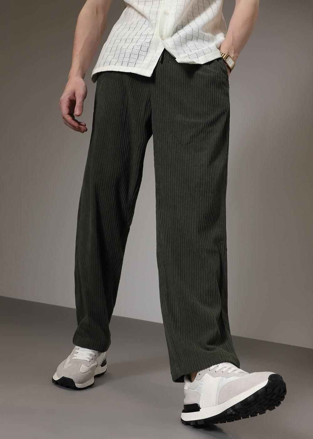 Men's Corduroy Pants Combo of 2
