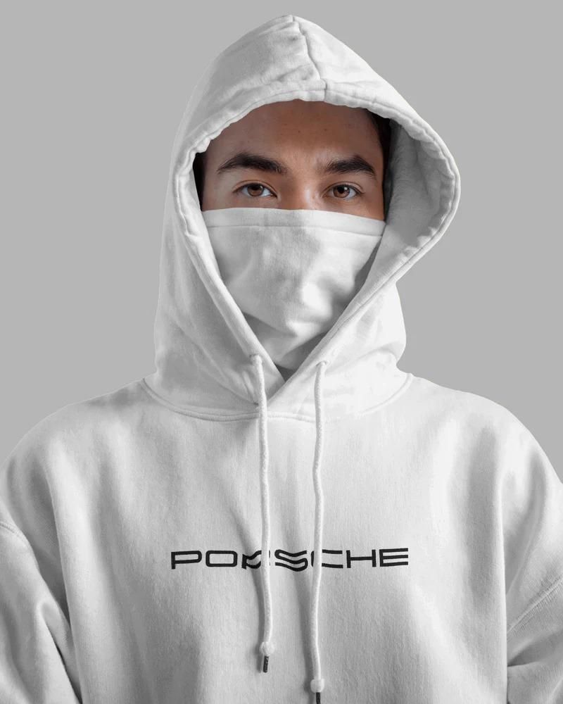 Men's Graphic Print White Hoodie