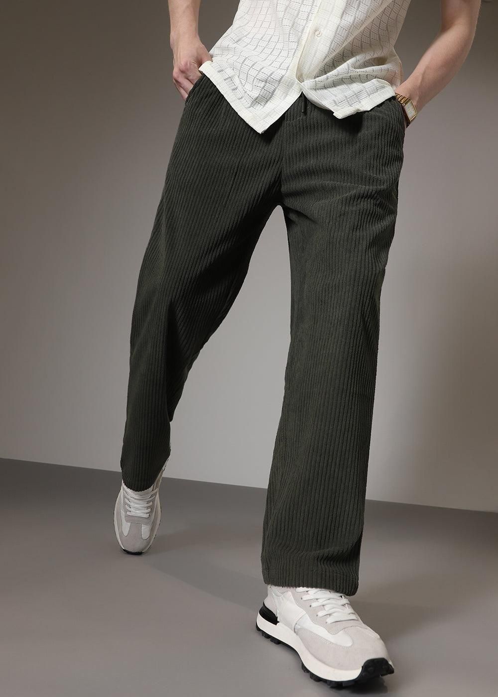 Men's Loose Fit Corduroy Pants
