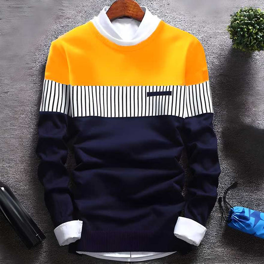 Cotton Stripes Full Sleeves T-Shirt